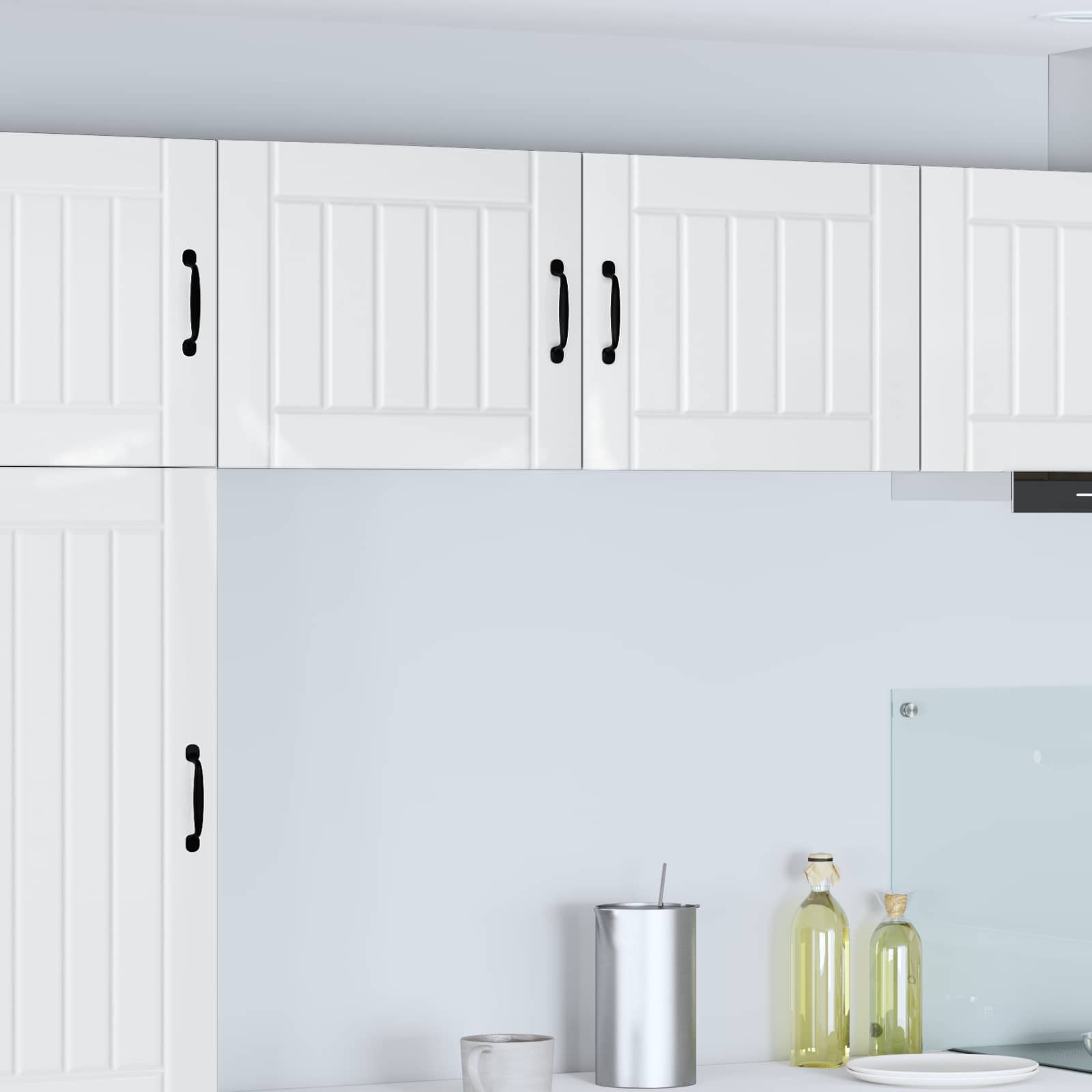 vidaXL Szafka ścienna LUCCA 2 pcs Biały wysoki połysk 50 x 31 x 40 cm