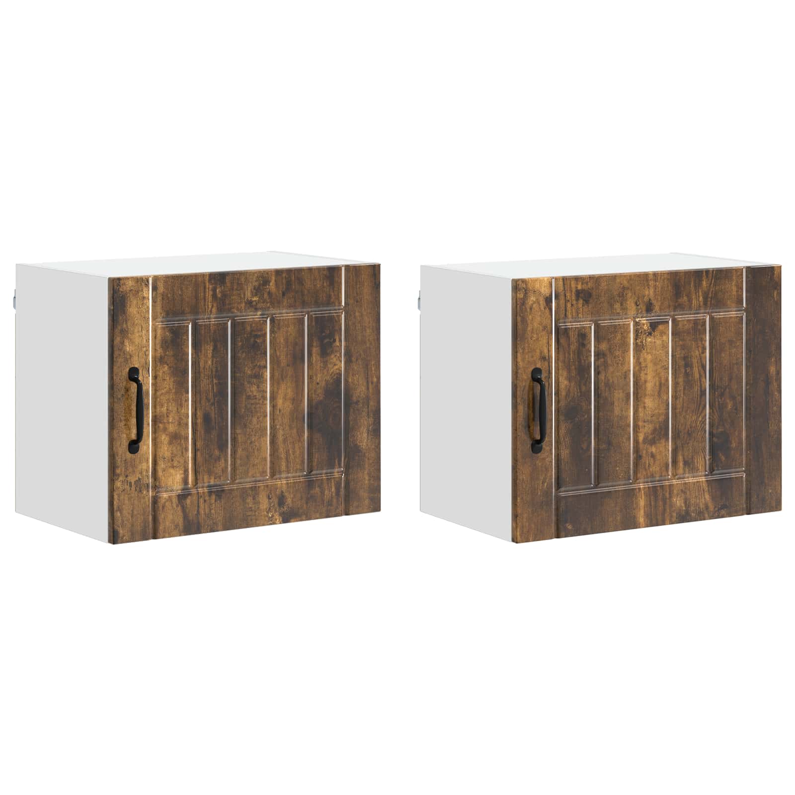 vidaXL Szafka ścienna LUCCA 2 pcs Dąb wędzony 50 x 31 x 40 cm