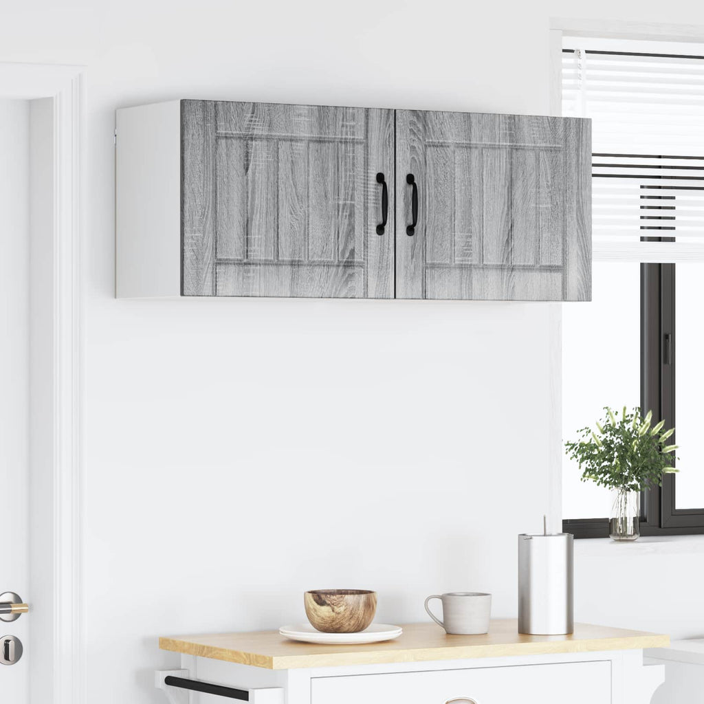 vidaXL Szafka ścienna LUCCA 2 pcs Szary Sonoma 50 x 31 x 40 cm