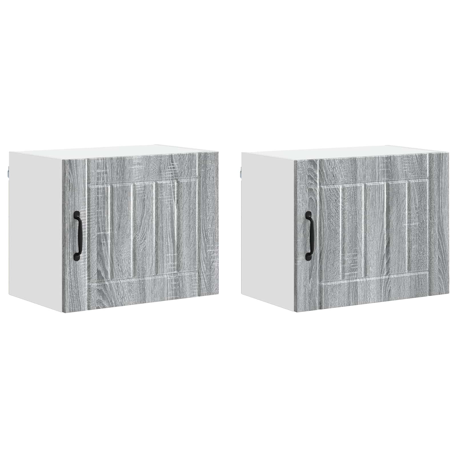 vidaXL Szafka ścienna LUCCA 2 pcs Szary Sonoma 50 x 31 x 40 cm