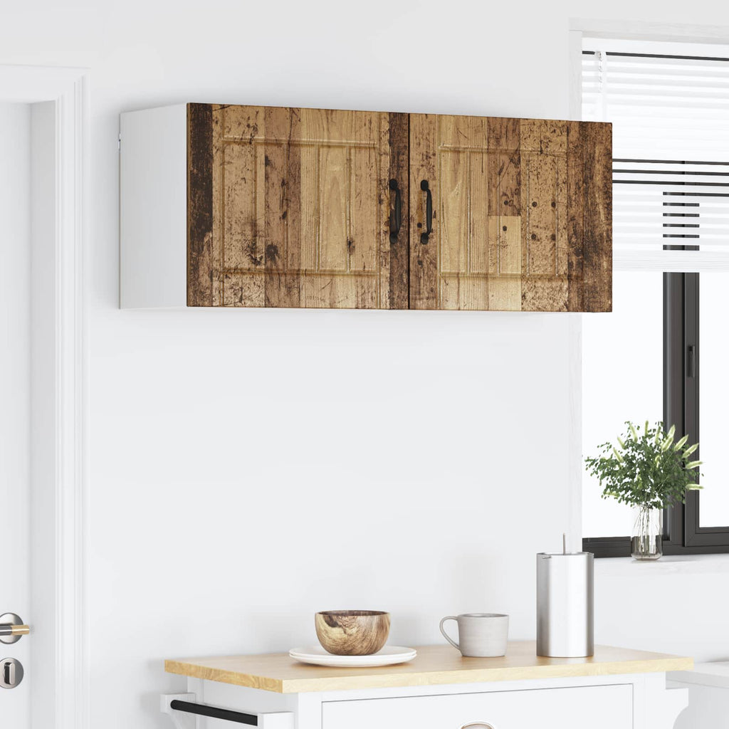 vidaXL Szafka ścienna LUCCA 2 pcs Stare drewno 50 x 31 x 40 cm