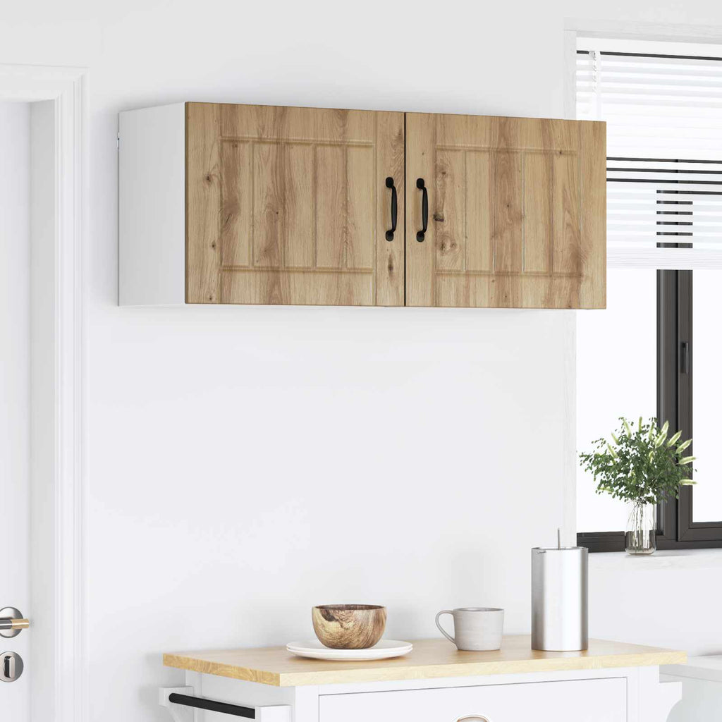 vidaXL Szafka ścienna LUCCA 2 pcs Dąb artisan 50 x 31 x 40 cm