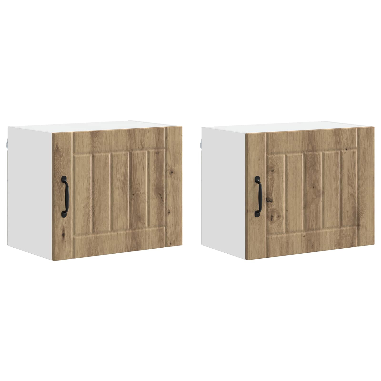 vidaXL Szafka ścienna LUCCA 2 pcs Dąb artisan 50 x 31 x 40 cm