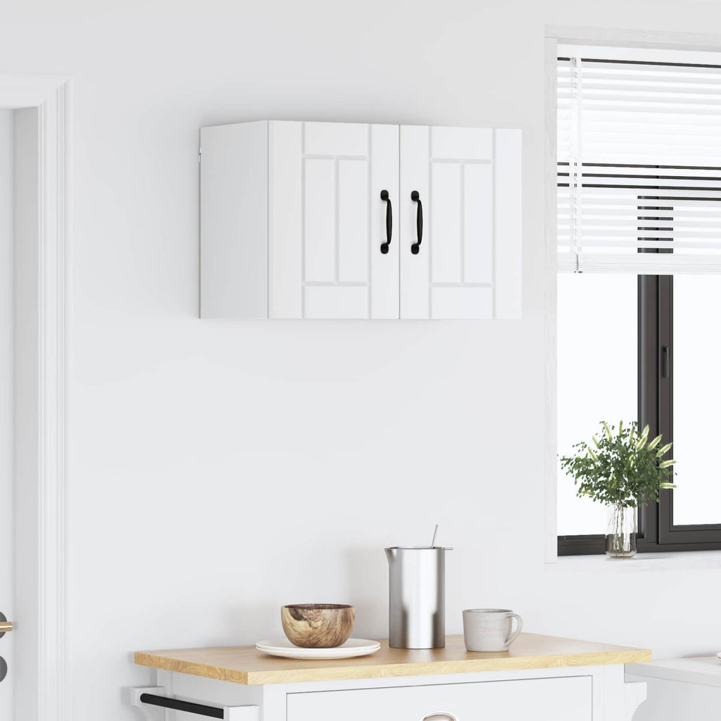 vidaXL Szafka ścienna LUCCA Biały 60 x 31 x 40 cm Drewno inżynieryjne