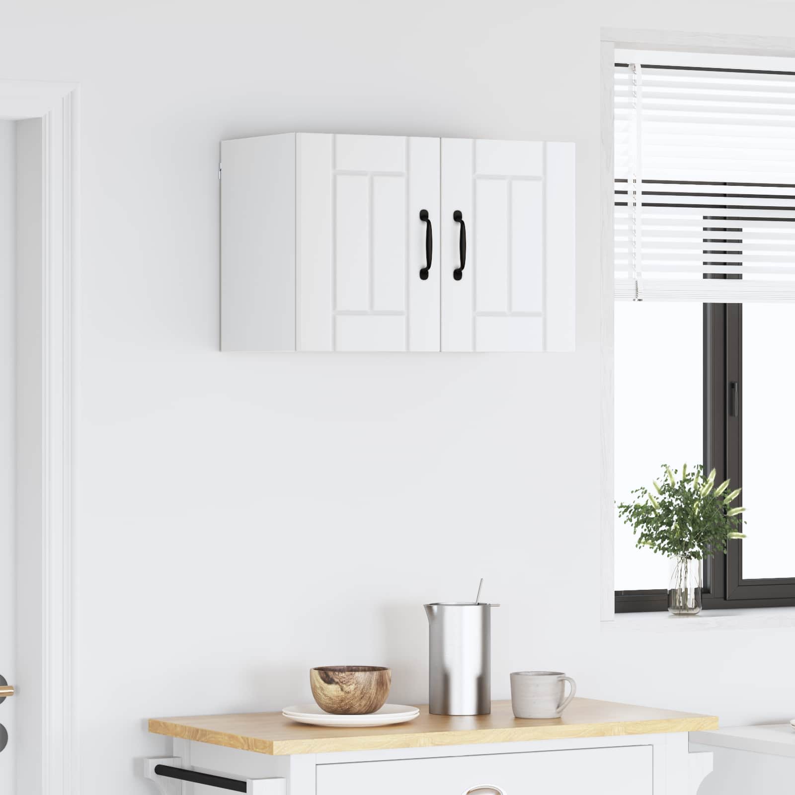 vidaXL Szafka ścienna LUCCA Biały 60 x 31 x 40 cm Drewno inżynieryjne
