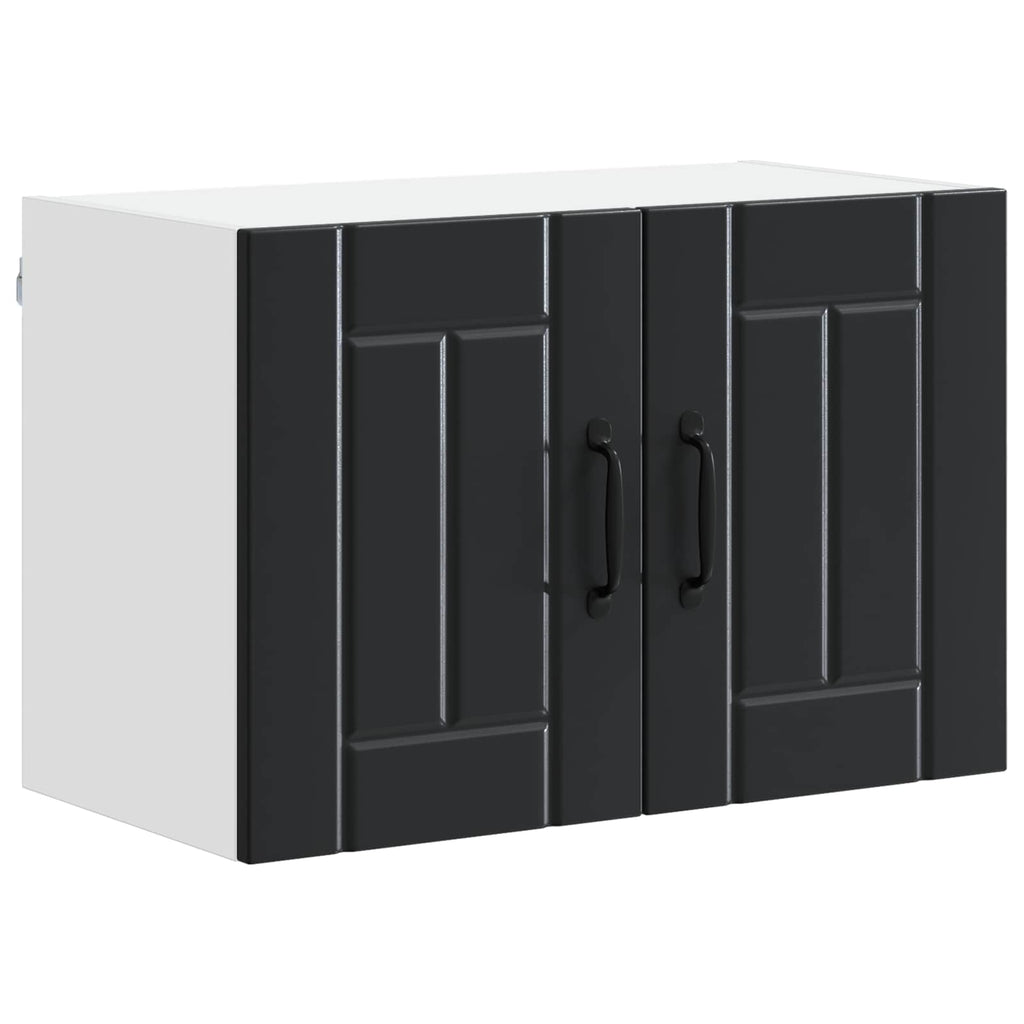 vidaXL Szafka ścienna LUCCA 2 pcs Czarny 60 x 31 x 40 cm