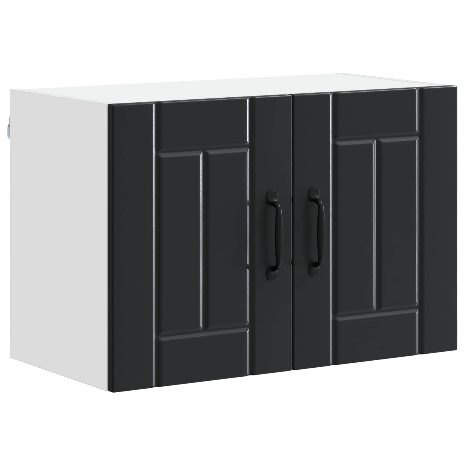 vidaXL Szafka ścienna LUCCA 2 pcs Czarny 60 x 31 x 40 cm