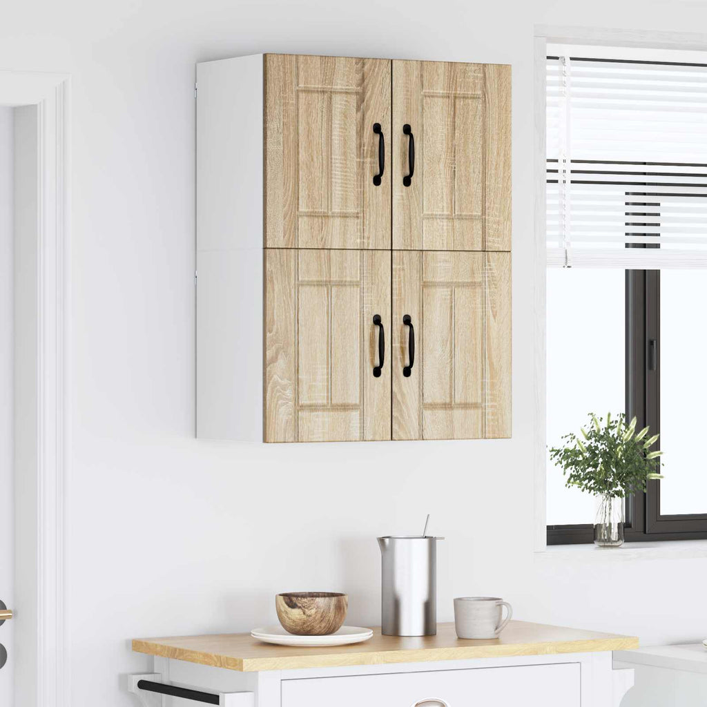 vidaXL Szafka ścienna LUCCA 2 pcs dąb Sonoma 60 x 31 x 40 cm