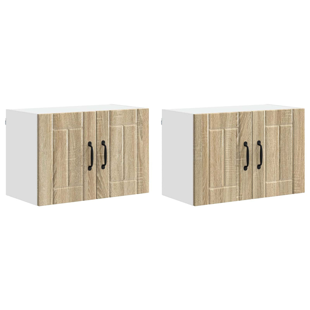 vidaXL Szafka ścienna LUCCA 2 pcs dąb Sonoma 60 x 31 x 40 cm