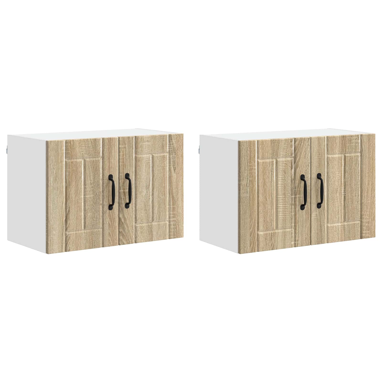 vidaXL Szafka ścienna LUCCA 2 pcs dąb Sonoma 60 x 31 x 40 cm
