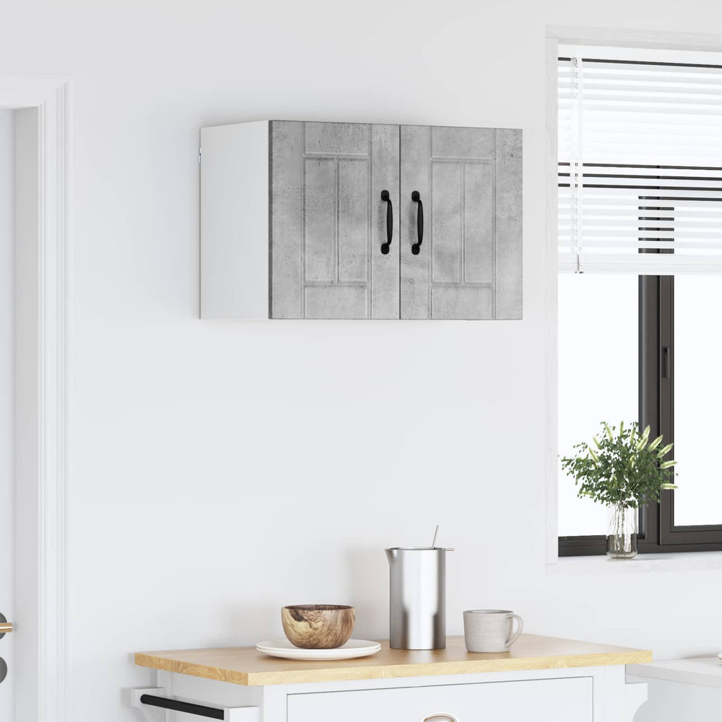 vidaXL Szafka ścienna LUCCA Betonowy szary 60 x 31 x 40 cm