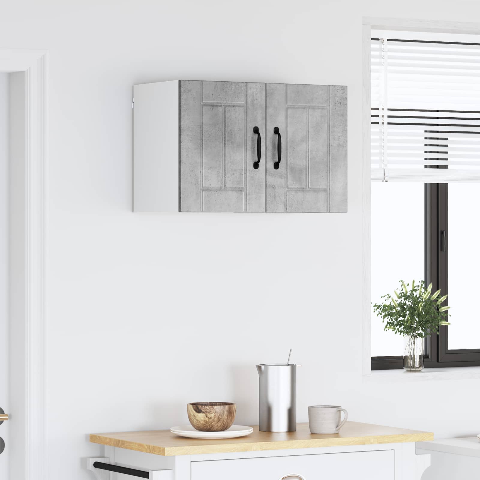 vidaXL Szafka ścienna LUCCA Betonowy szary 60 x 31 x 40 cm