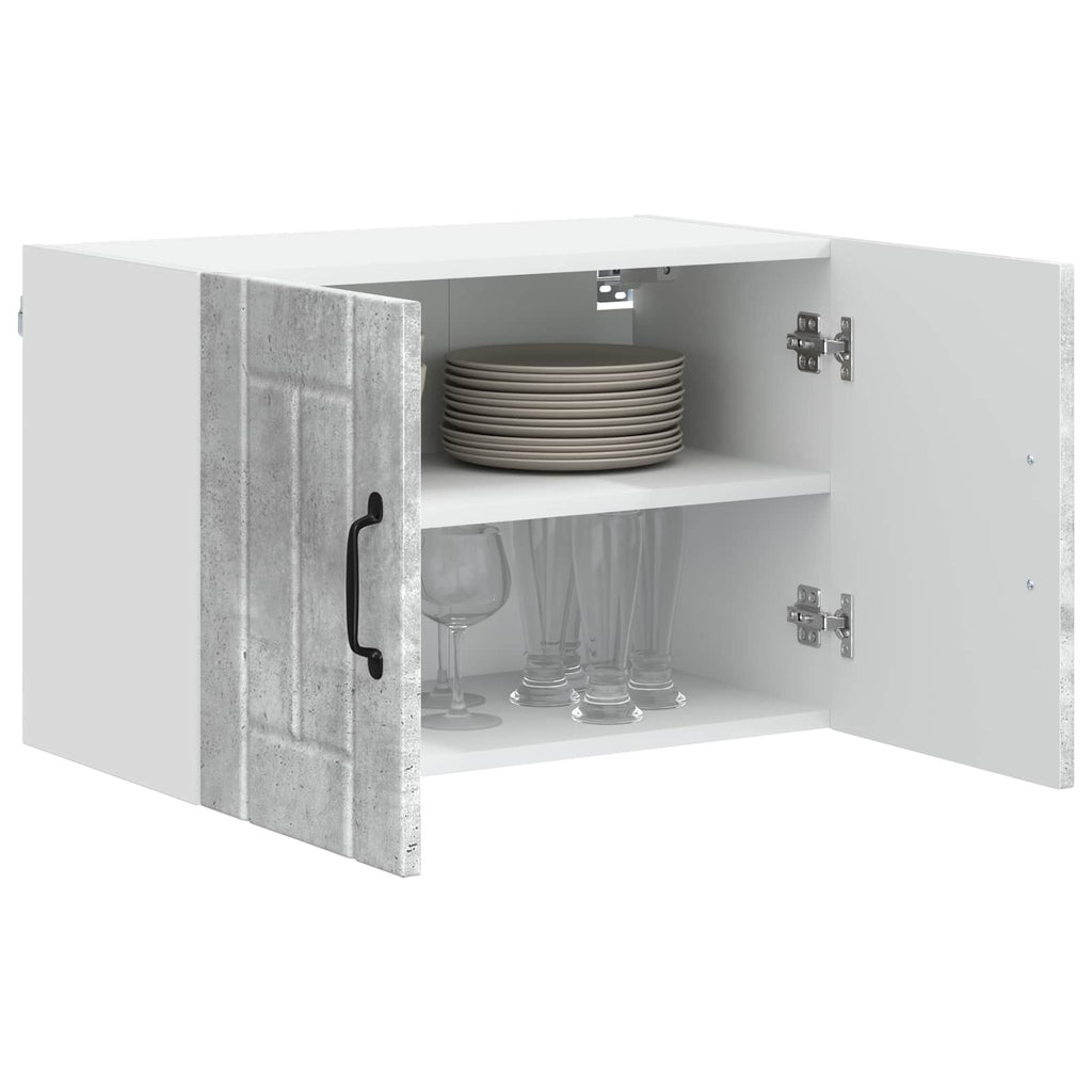 vidaXL Szafka ścienna LUCCA 2 pcs Betonowy szary 60 x 31 x 40 cm