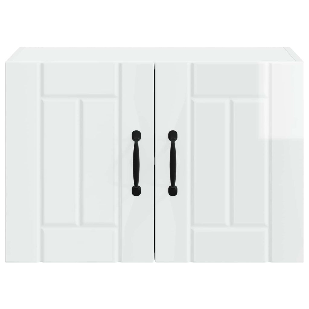 vidaXL Szafka ścienna LUCCA Biały wysoki połysk 60 x 31 x 40 cm