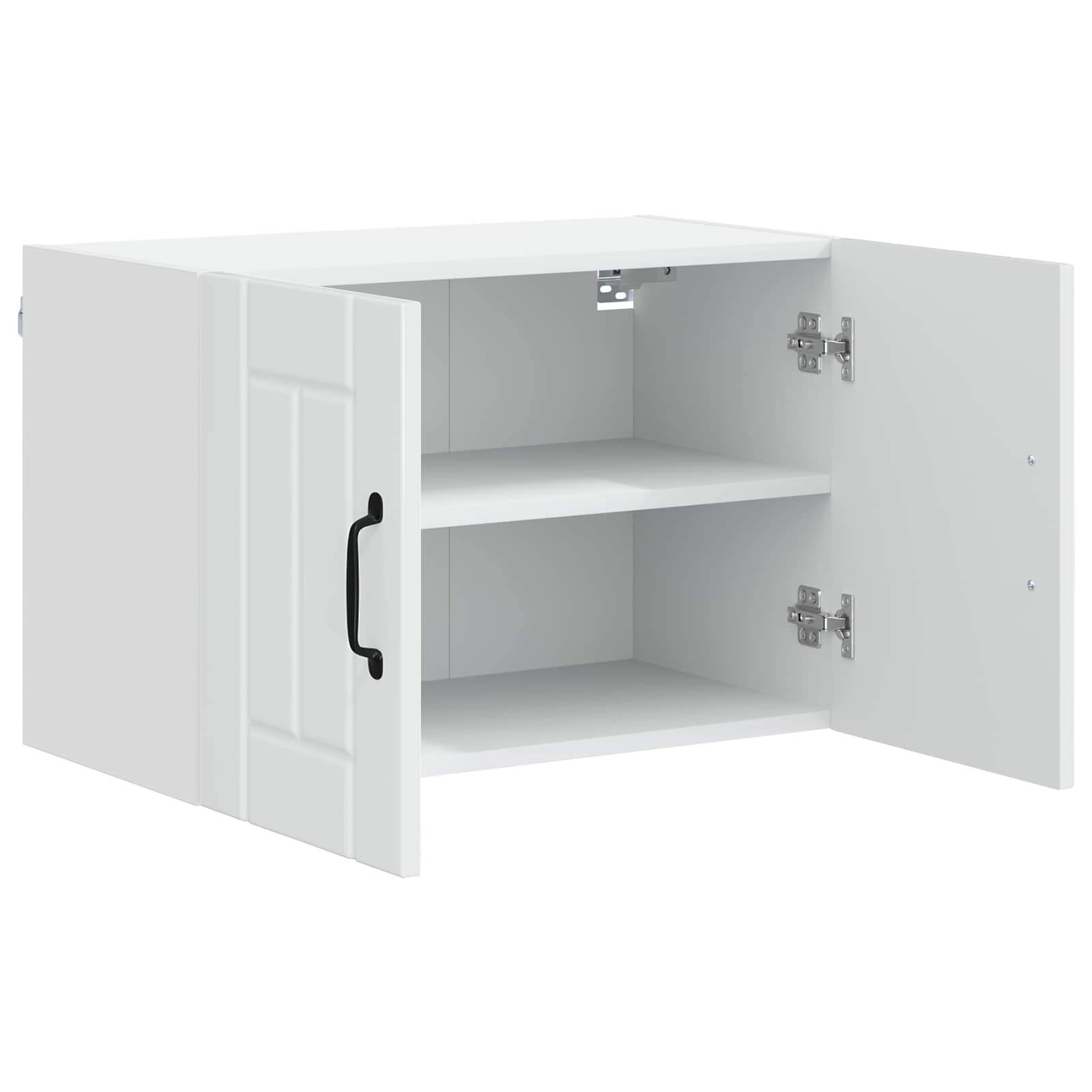 vidaXL Szafka ścienna LUCCA 2 pcs Biały wysoki połysk 60 x 31 x 40 cm