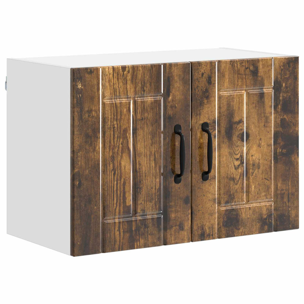 vidaXL Szafka ścienna LUCCA 2 pcs Dąb wędzony 60 x 31 x 40 cm