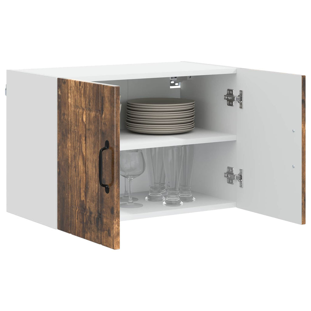 vidaXL Szafka ścienna LUCCA 2 pcs Dąb wędzony 60 x 31 x 40 cm