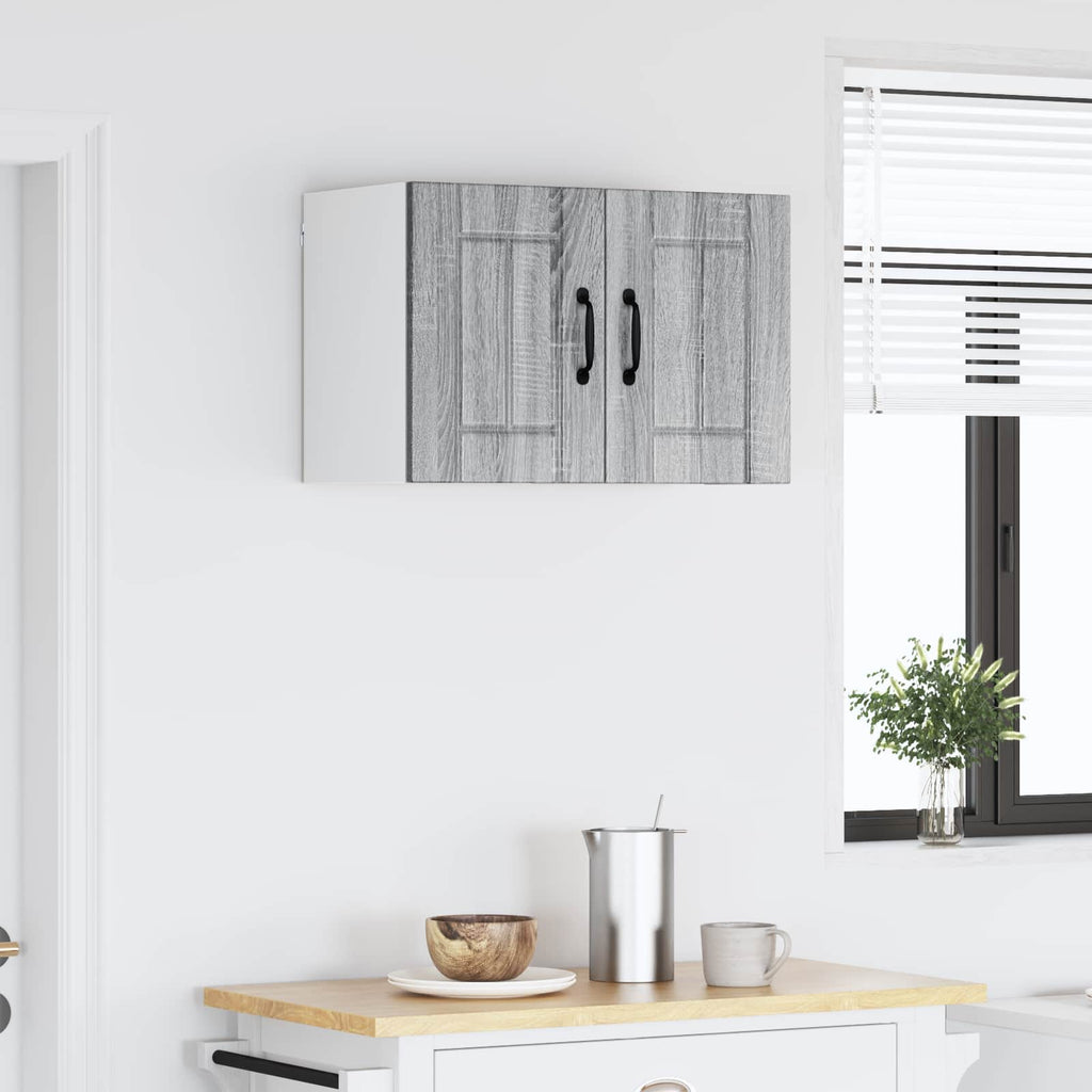 vidaXL Szafka ścienna LUCCA Szary Sonoma 60 x 31 x 40 cm
