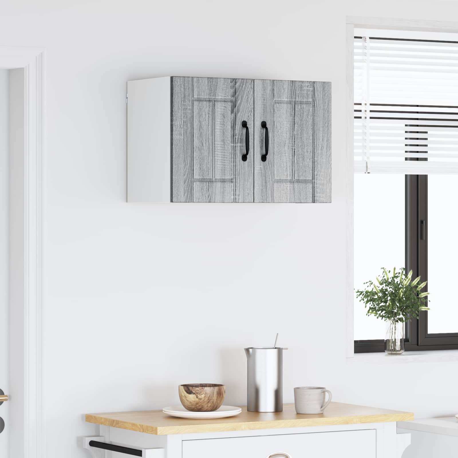 vidaXL Szafka ścienna LUCCA Szary Sonoma 60 x 31 x 40 cm
