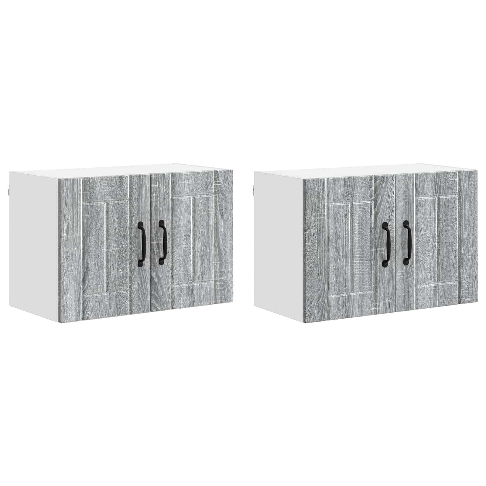vidaXL Szafka ścienna LUCCA 2 pcs Szary Sonoma 60 x 31 x 40 cm