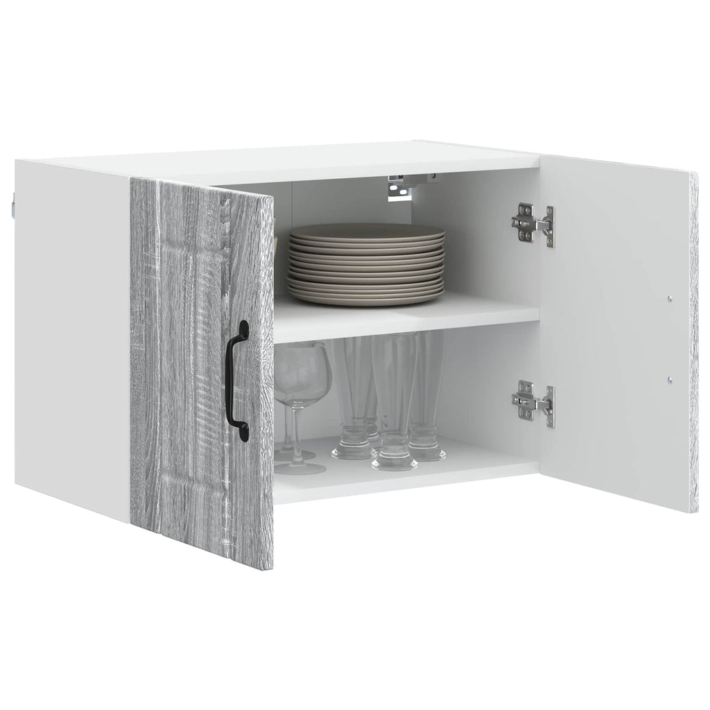 vidaXL Szafka ścienna LUCCA 2 pcs Szary Sonoma 60 x 31 x 40 cm