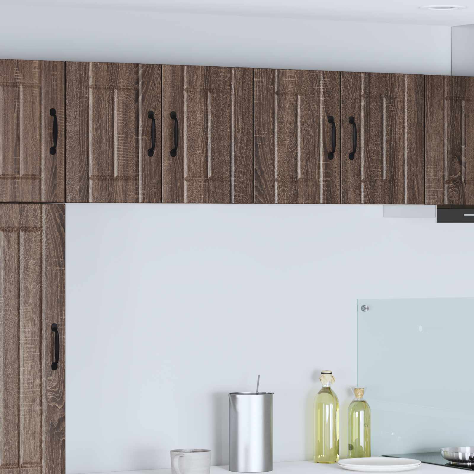 vidaXL Szafka ścienna LUCCA 2 pcs Brązowy dąb 60 x 31 x 40 cm