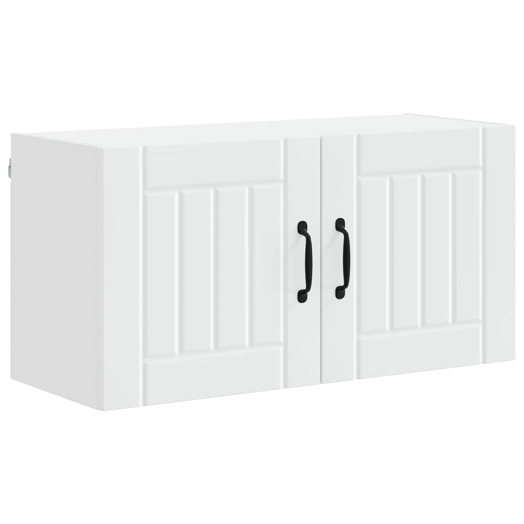 vidaXL Szafka ścienna LUCCA Biały 80 x 31 x 40 cm Drewno inżynieryjne