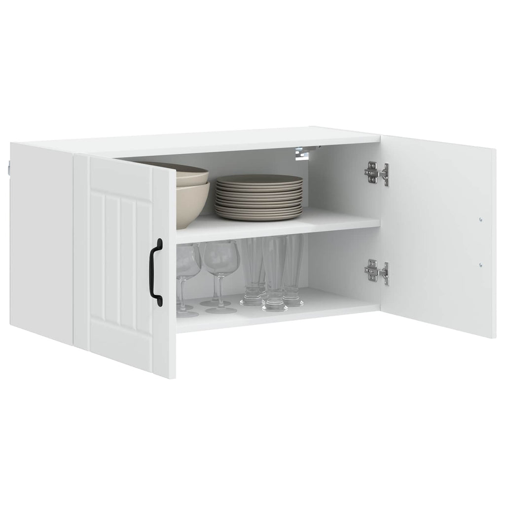 vidaXL Szafka ścienna LUCCA Biały 80 x 31 x 40 cm Drewno inżynieryjne