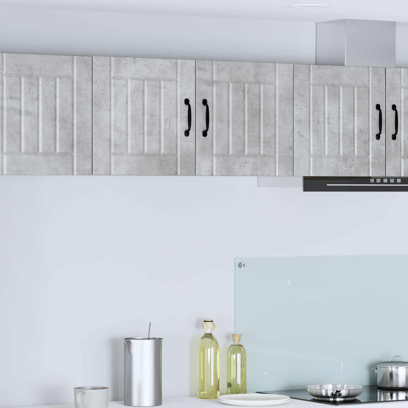 vidaXL Szafka ścienna LUCCA Betonowy szary 80 x 31 x 40 cm