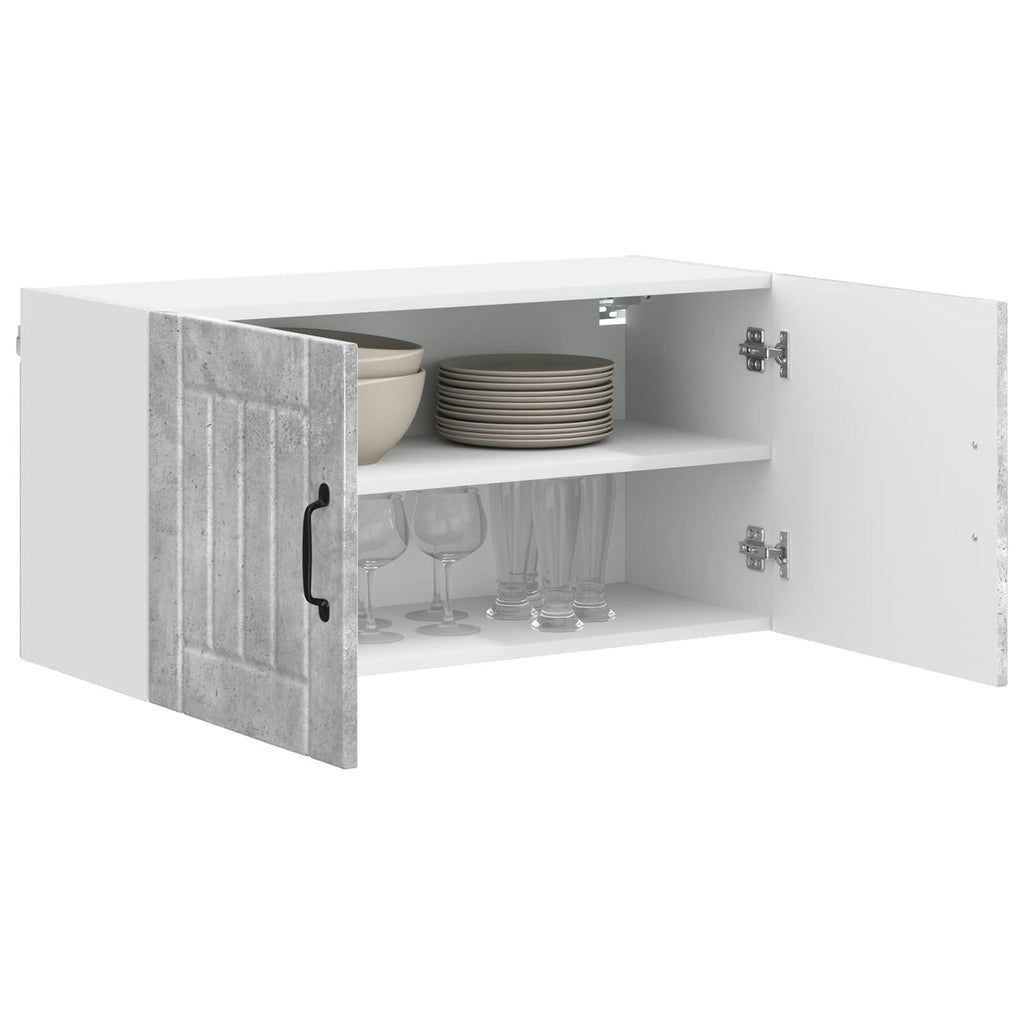 vidaXL Szafka ścienna LUCCA Betonowy szary 80 x 31 x 40 cm