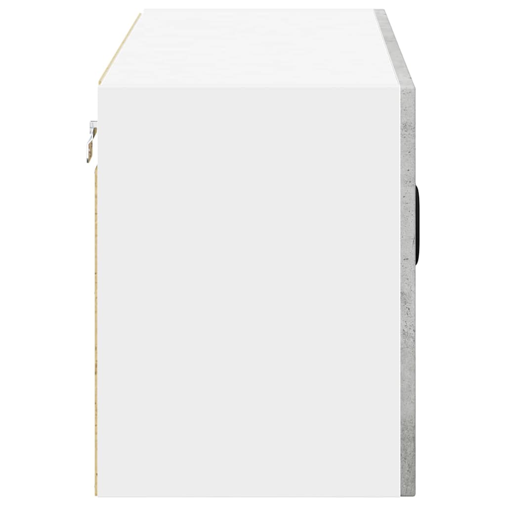 vidaXL Szafka ścienna LUCCA Betonowy szary 80 x 31 x 40 cm