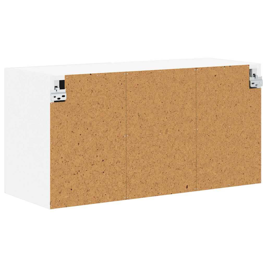 vidaXL Szafka ścienna LUCCA Biały wysoki połysk 80 x 31 x 40 cm