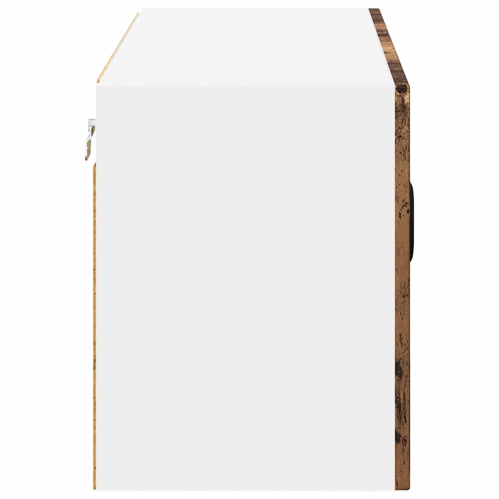 vidaXL Szafka ścienna LUCCA Stare drewno 80 x 31 x 40 cm