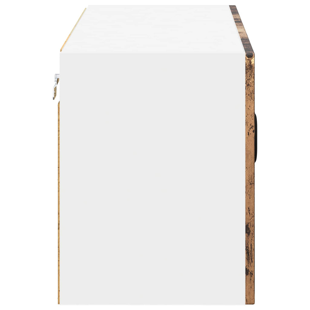 vidaXL Szafka ścienna LUCCA Stare drewno 80 x 31 x 40 cm
