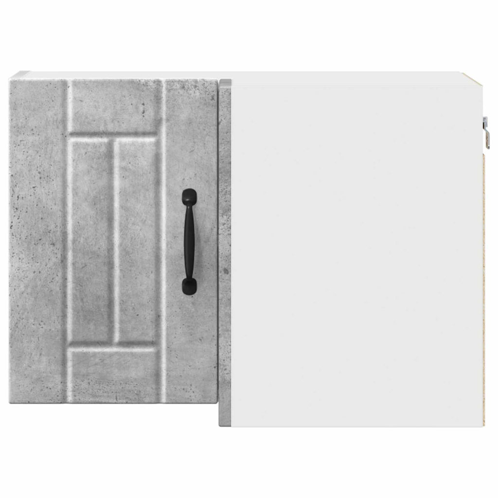 vidaXL Szafka narożna na ścianę LUCCA Betonowy szary 57 x 57 x 40 cm