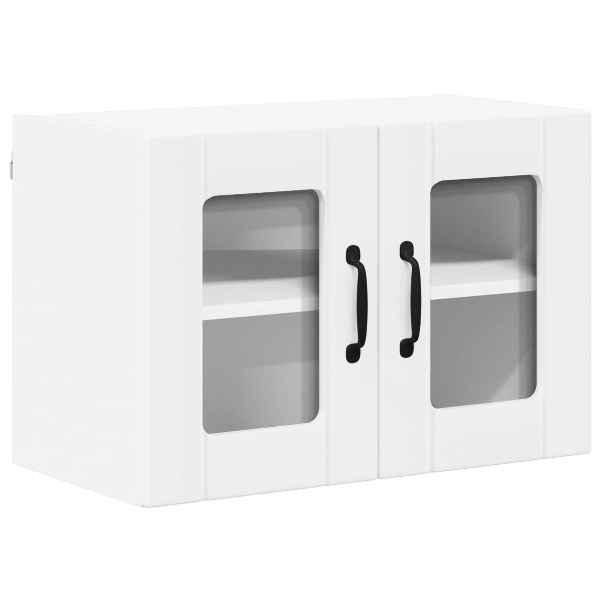 vidaXL Szafka szklana na ścianę LUCCA Biały 60 x 31 x 40 cm