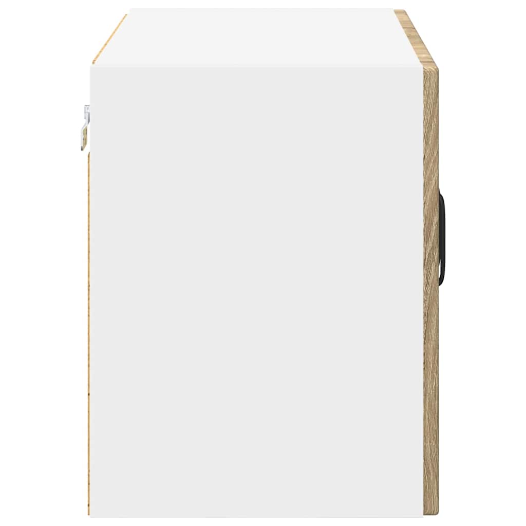 vidaXL Szafka szklana na ścianę LUCCA 2 pcs dąb Sonoma 60 x 31 x 40 cm