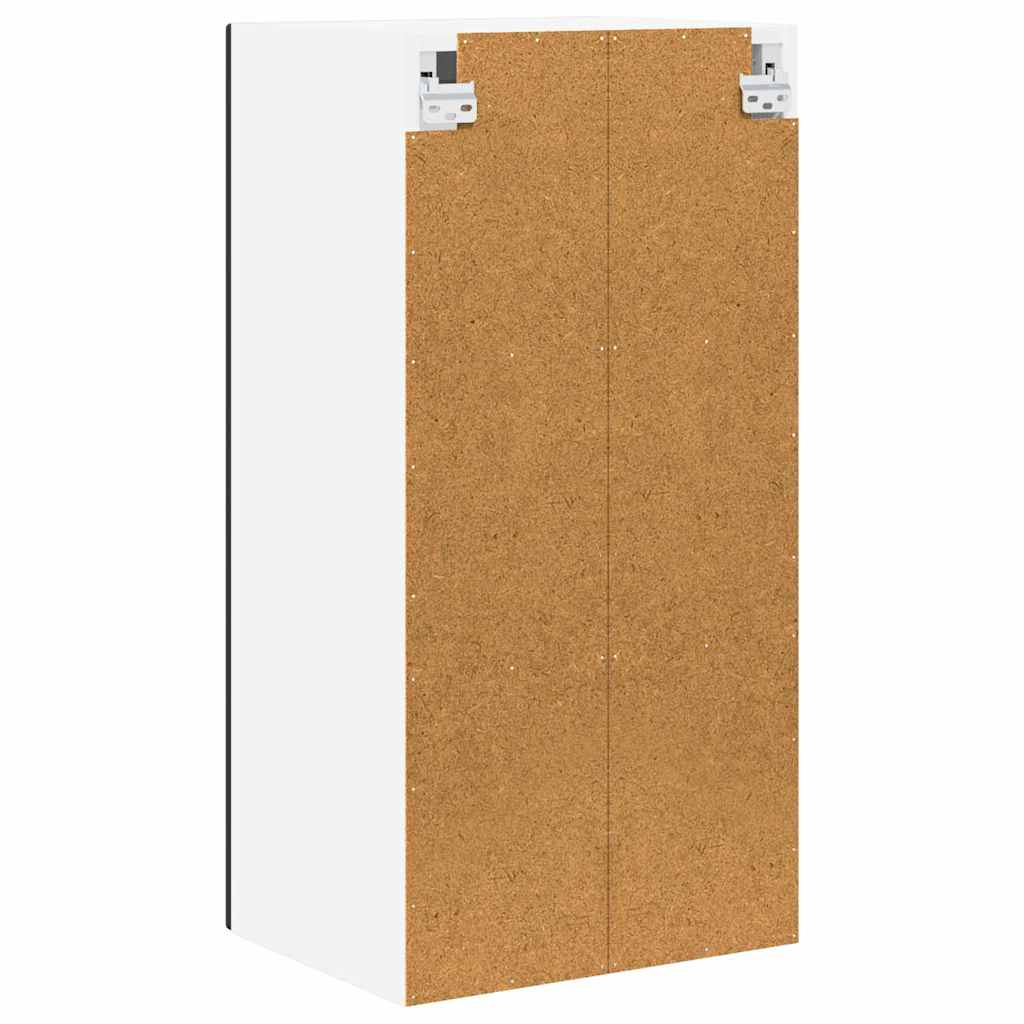 vidaXL Szafka szklana na ścianę LUCCA 2 pcs Czarny 40 x 31 x 80 cm