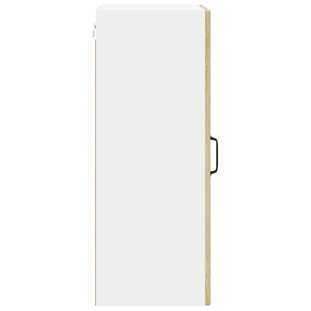 vidaXL Szafka szklana na ścianę LUCCA 2 pcs dąb Sonoma 40 x 31 x 80 cm