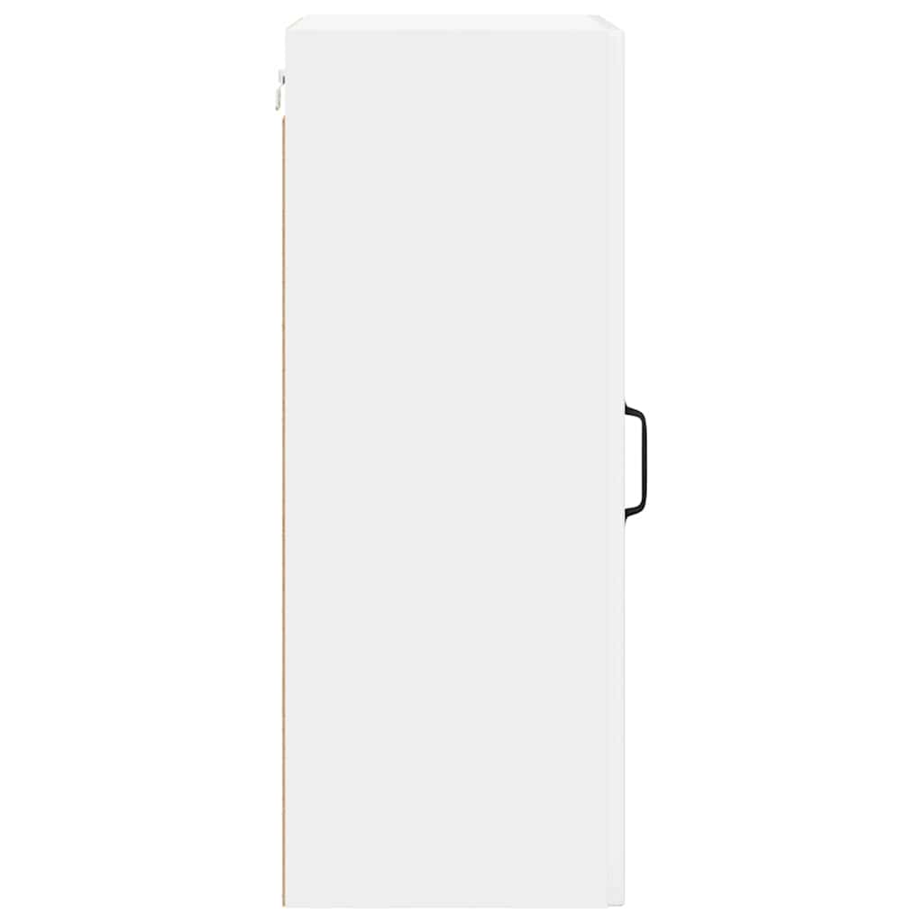 vidaXL Szafka szklana na ścianę LUCCA 2 pcs Biały wysoki połysk