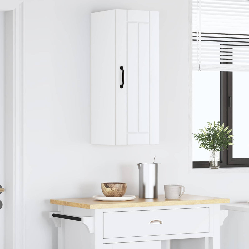 vidaXL Szafka ścienna LUCCA Biały 30 x 31 x 80 cm Drewno inżynieryjne