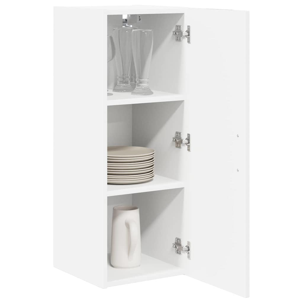 vidaXL Szafka ścienna LUCCA Biały 30 x 31 x 80 cm Drewno inżynieryjne