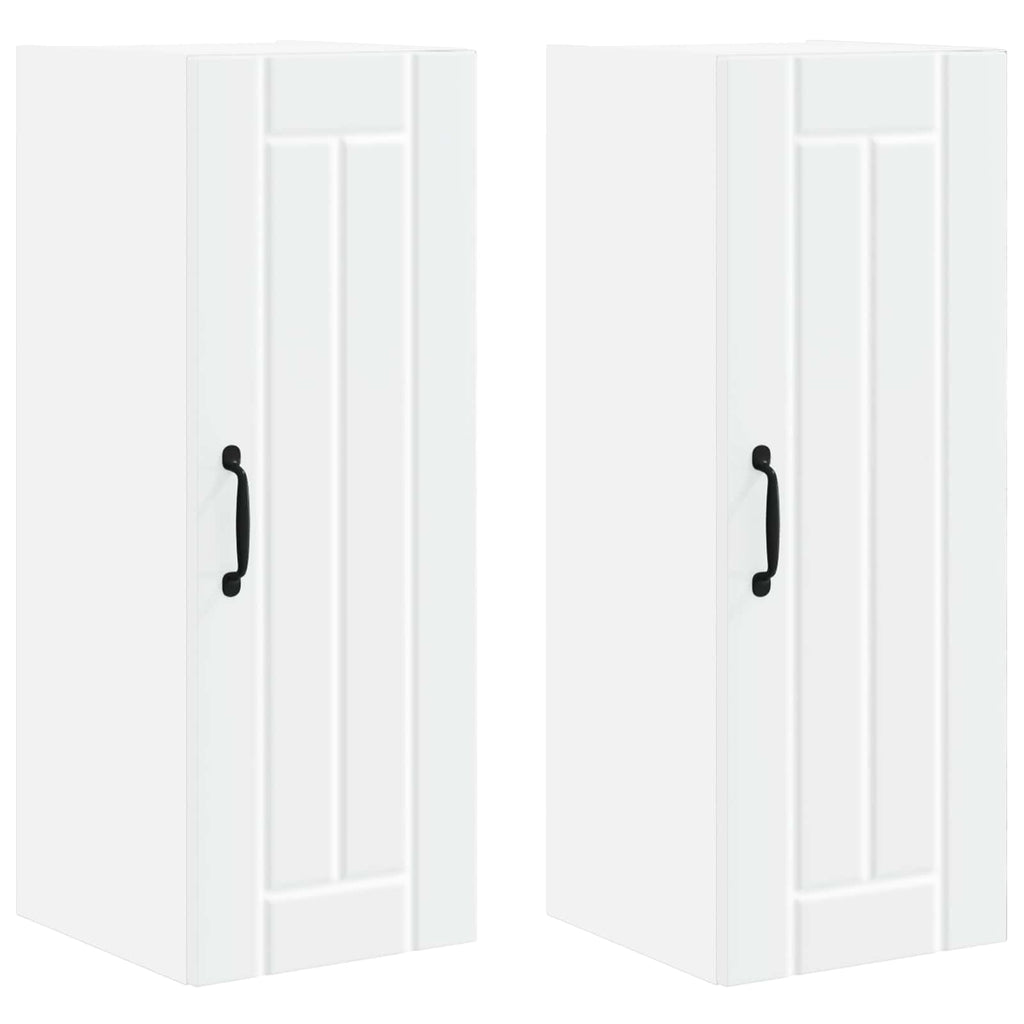 vidaXL Szafka ścienna LUCCA 2 pcs Biały 30 x 31 x 80 cm