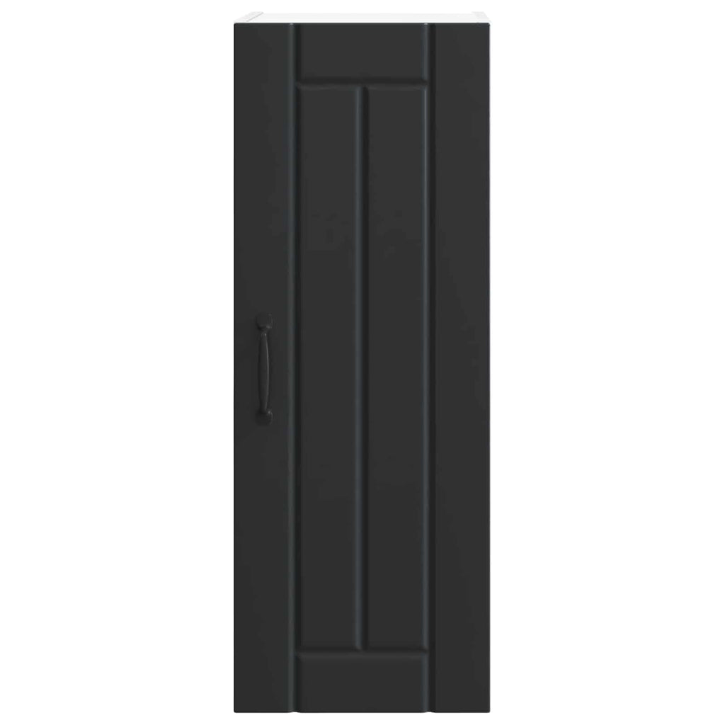 vidaXL Szafka ścienna LUCCA 2 pcs Czarny 30 x 31 x 80 cm