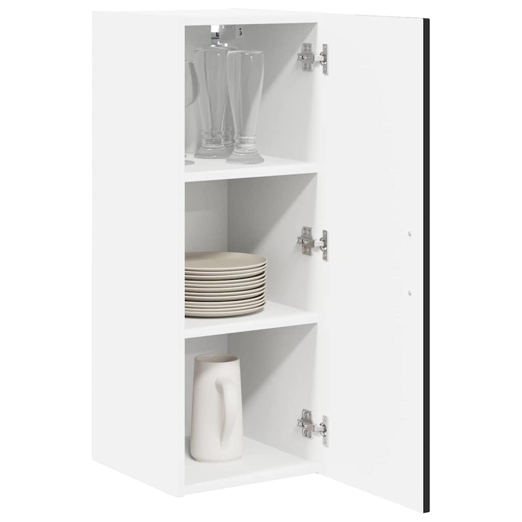 vidaXL Szafka ścienna LUCCA 2 pcs Czarny 30 x 31 x 80 cm