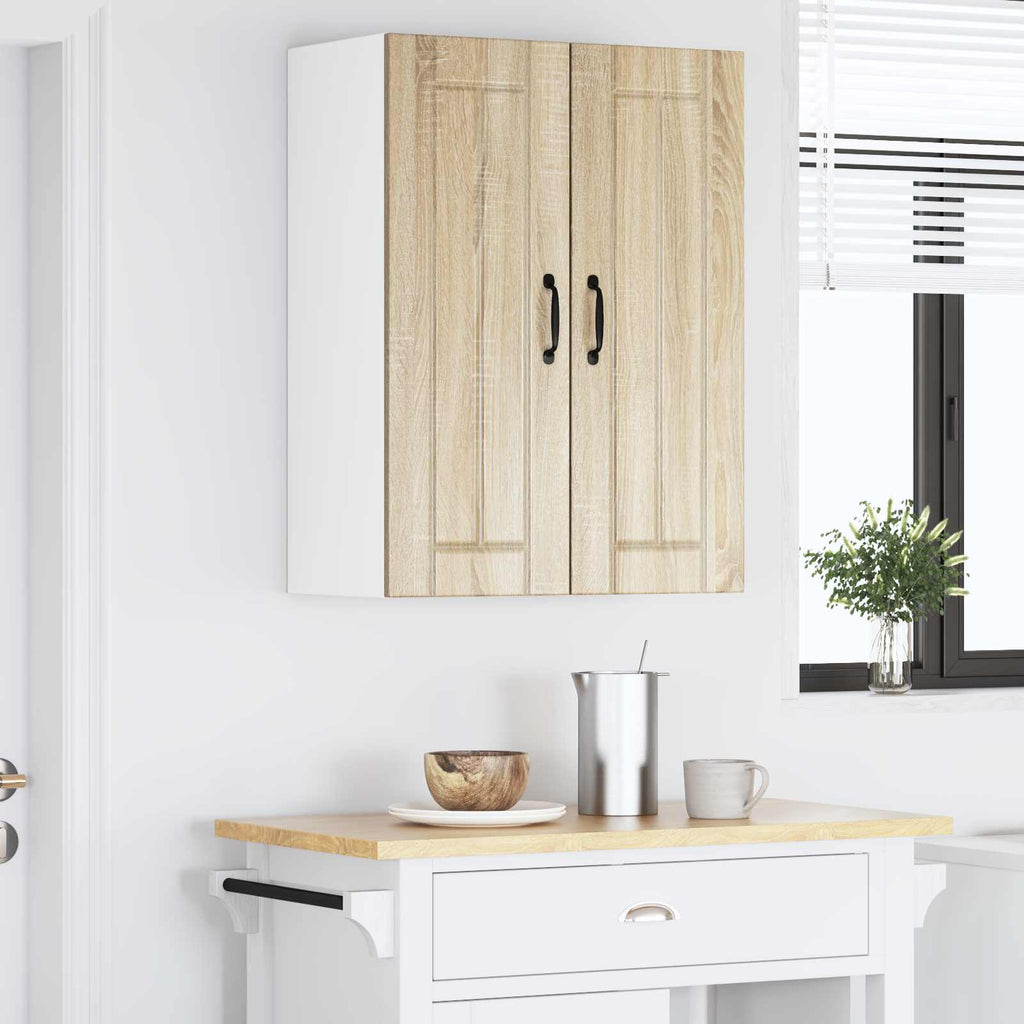 vidaXL Szafka ścienna LUCCA 2 pcs dąb Sonoma 30 x 31 x 80 cm