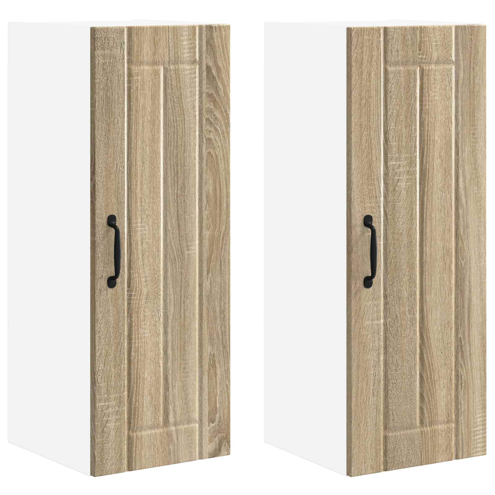 vidaXL Szafka ścienna LUCCA 2 pcs dąb Sonoma 30 x 31 x 80 cm