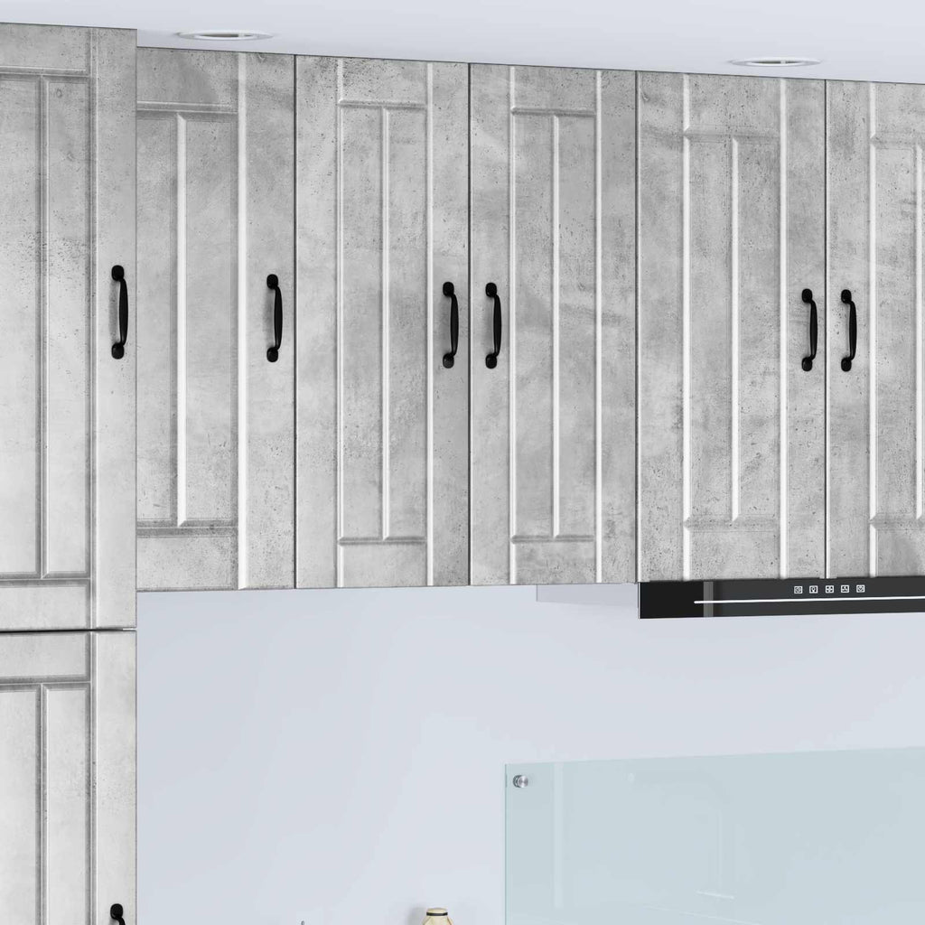 vidaXL Szafka ścienna LUCCA 2 pcs Betonowy szary 30 x 31 x 80 cm