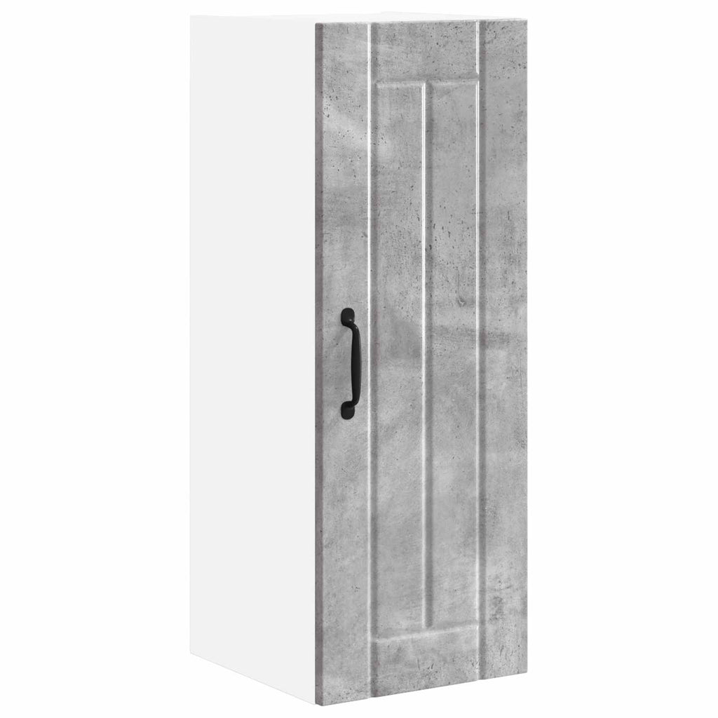 vidaXL Szafka ścienna LUCCA 2 pcs Betonowy szary 30 x 31 x 80 cm