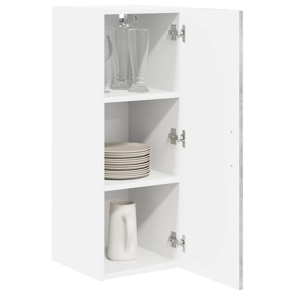 vidaXL Szafka ścienna LUCCA 2 pcs Betonowy szary 30 x 31 x 80 cm